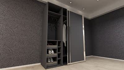 ASMA RAYLI GİYSİ DOLABI