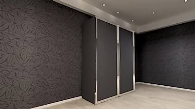 ASMA RAYLI GİYSİ DOLABI