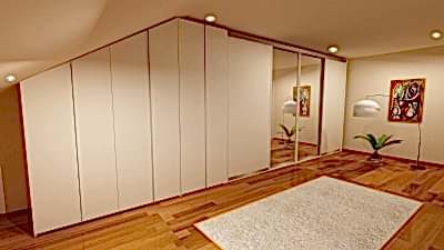 ÇATI EĞİMLİ GİYSİ DOLABI