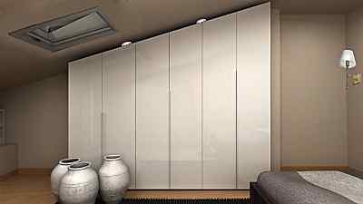 ÇATI EĞİMLİ GİYSİ DOLABI