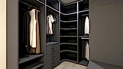 GÖVDELİ SİSTEM GİYİNME ODASI