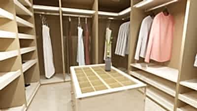 GÖVDELİ SİSTEM GİYİNME ODASI