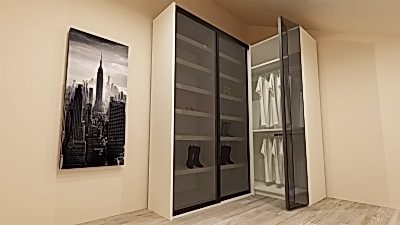 KATLANIR KAPAKLI GİYSİ DOLABI