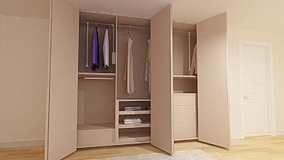 KATLANIR KAPAKLI GİYSİ DOLABI