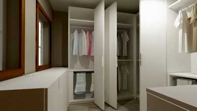 KATLANIR KAPAKLI GİYSİ DOLABI