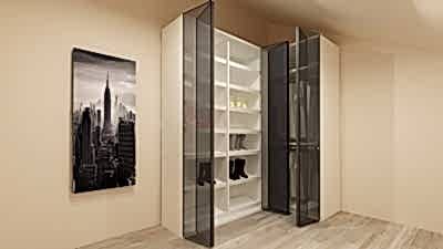 KATLANIR KAPAKLI GİYSİ DOLABI