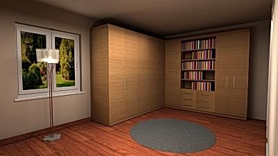 Köşe Giysi Dolabı