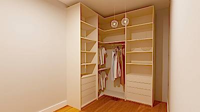 Köşe Giysi Dolabı