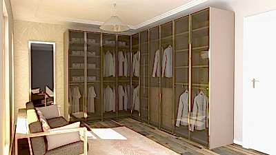 Köşe Giysi Dolabı