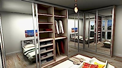 Köşe Giysi Dolabı