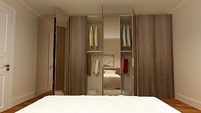 MENTEŞE KAPAKLI GİYSİ DOLABI